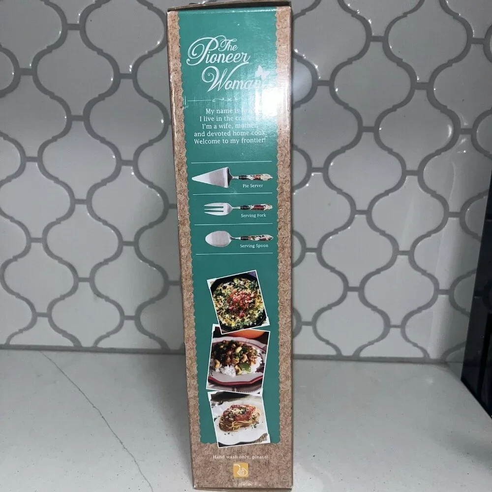 NEW Pioneer Woman 3 Piece Hostess Set Timeless Floral Rare